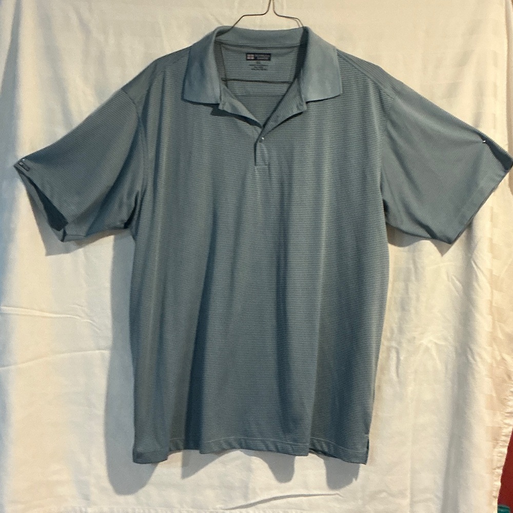 Men's Cool-Feel Light Blue Polo Shirt